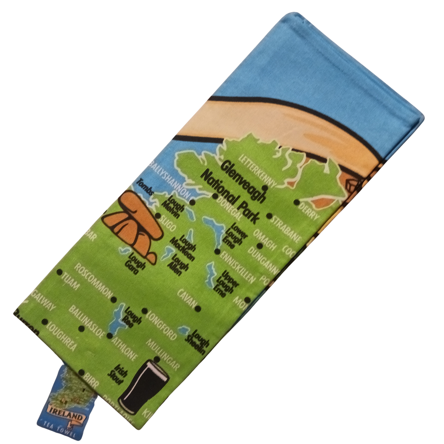 Tea Towel - Ireland Map